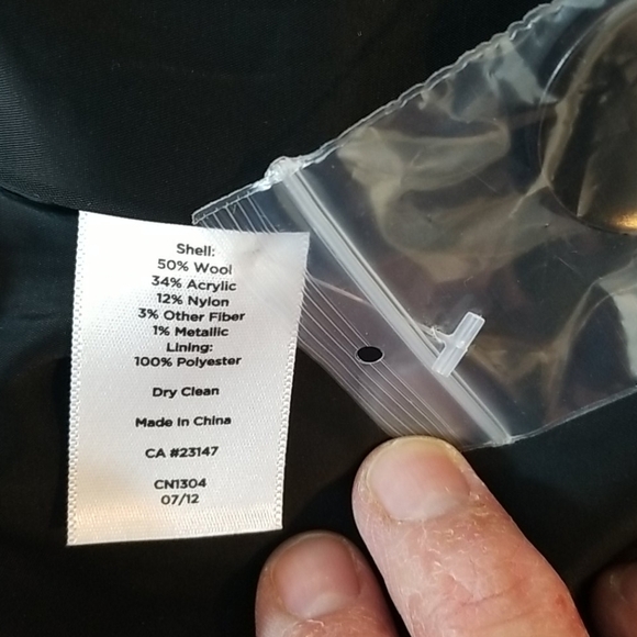 Talbots Petites Gray Wool Blend Jacket 10P NEW - Picture 8 of 8